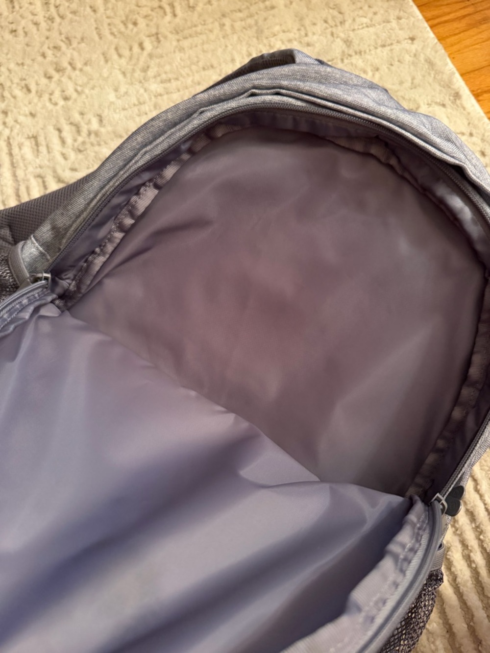 PINK Victoria’s Secret Backpack Gray Casual School Travel Bag - Picture 3 of 6